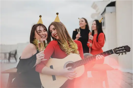 Cute Girls Rock Band Performance